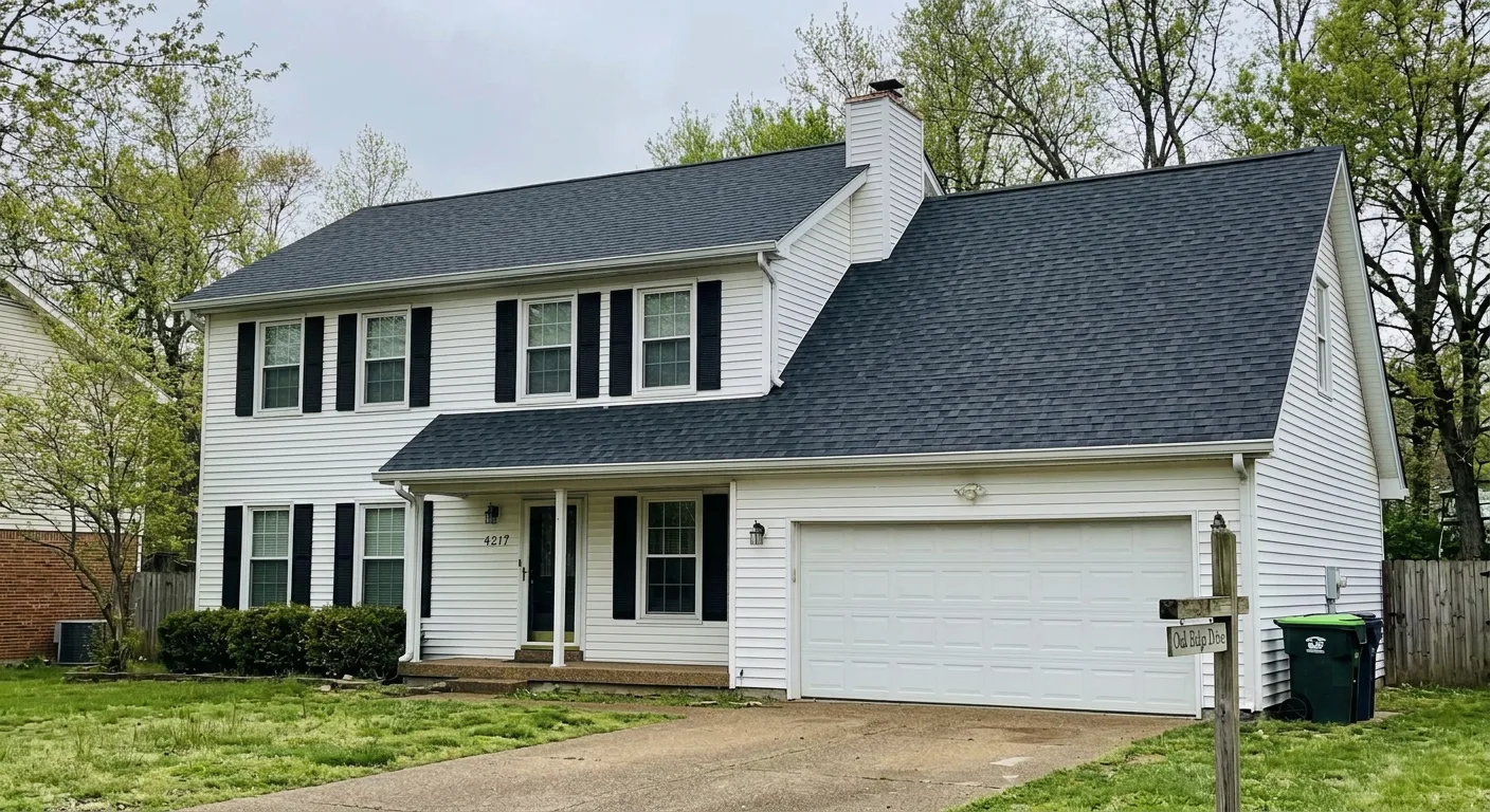 After - new roof installed