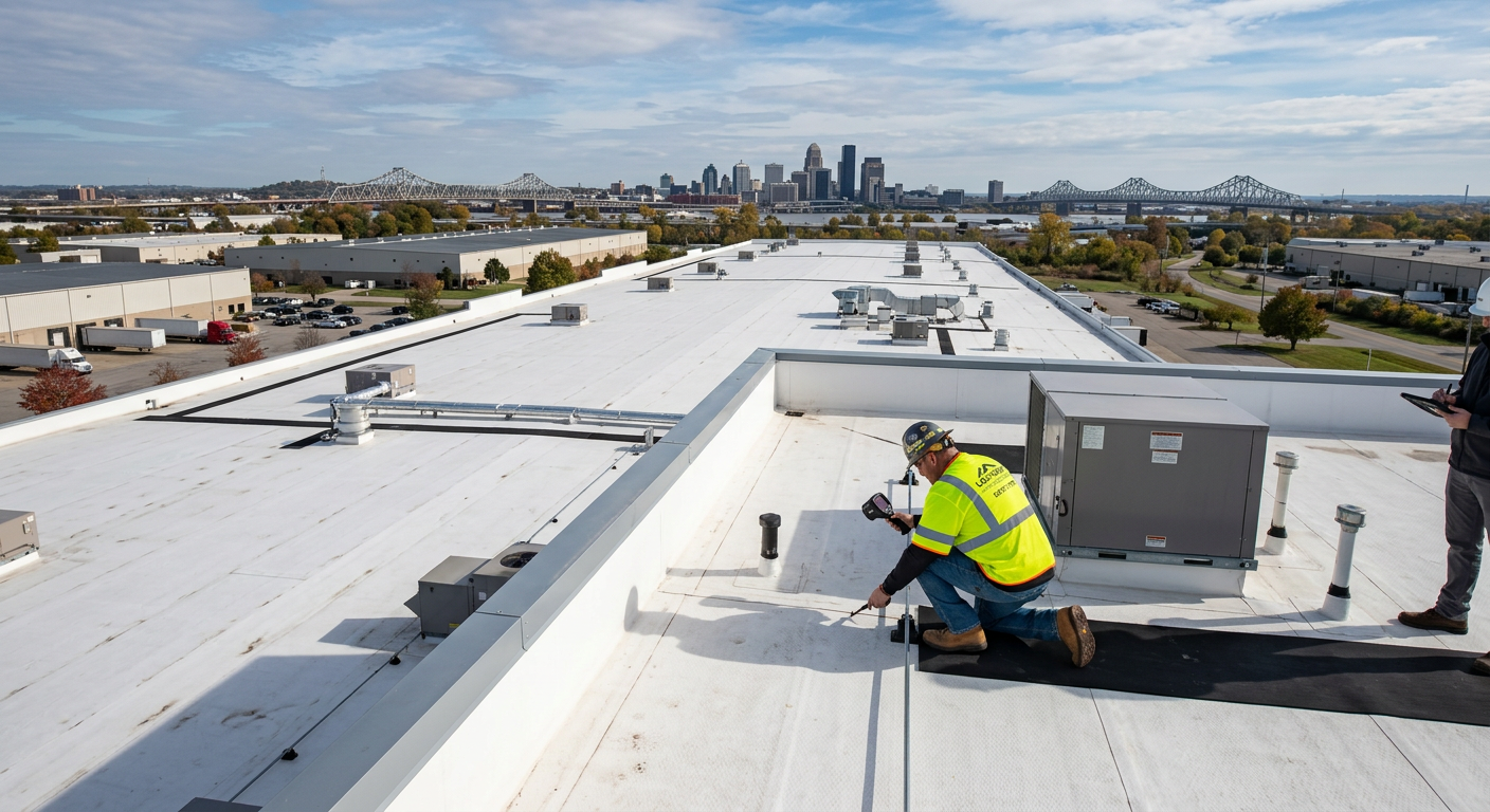 Commercial flat roof Louisville