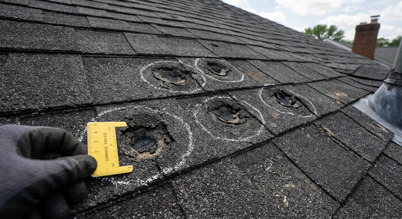 How to spot roof hail damage