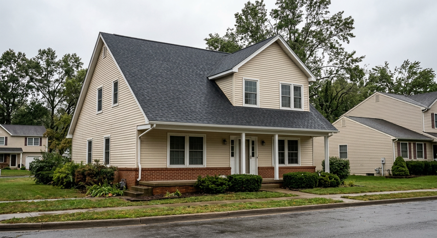 After - new siding installed